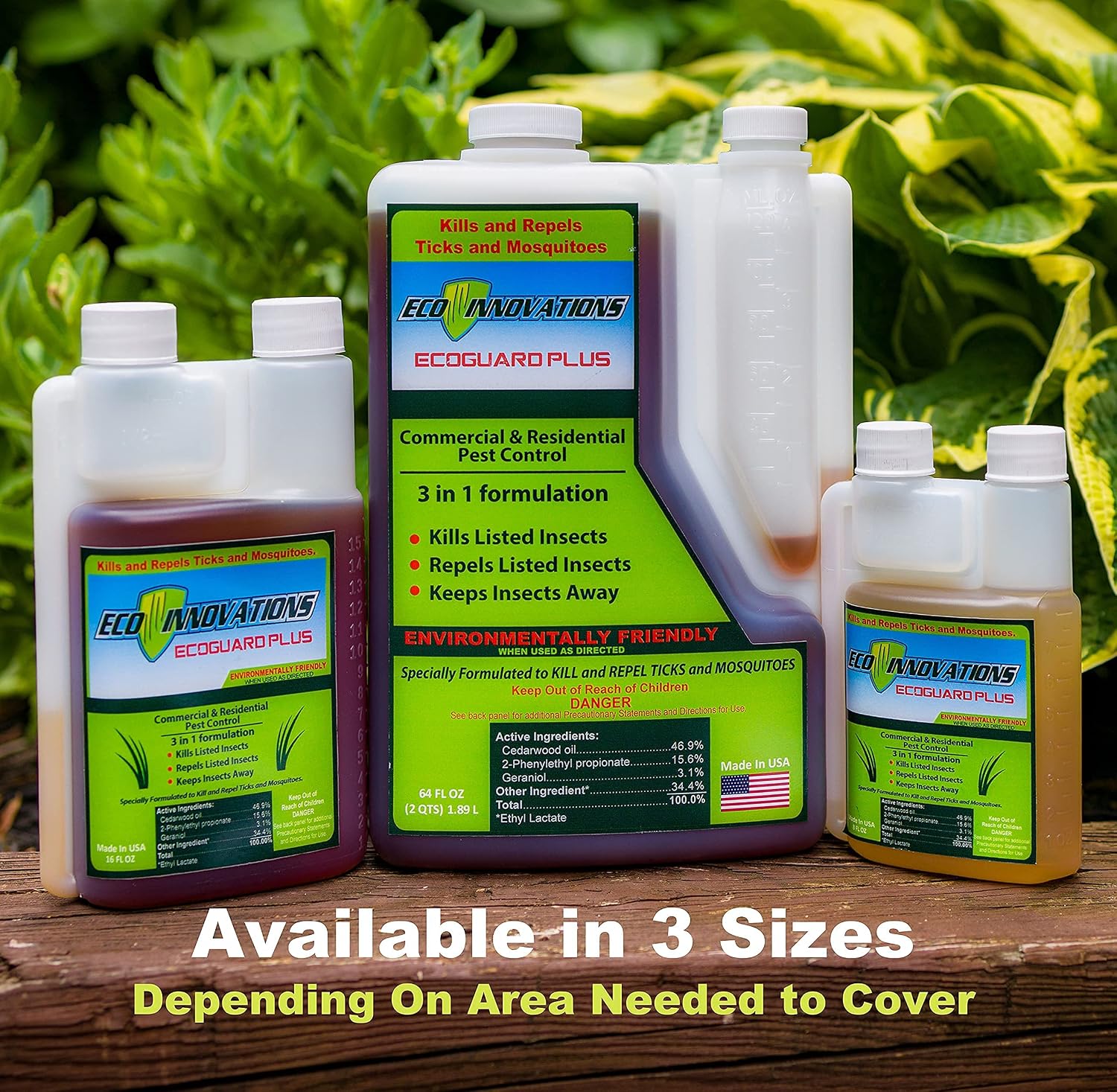 Mosquito Fogger Yard Spray, Natural Tick Control, 16oz | Kills & Repels Harmful Bugs - Safe for Kids Pets Plants