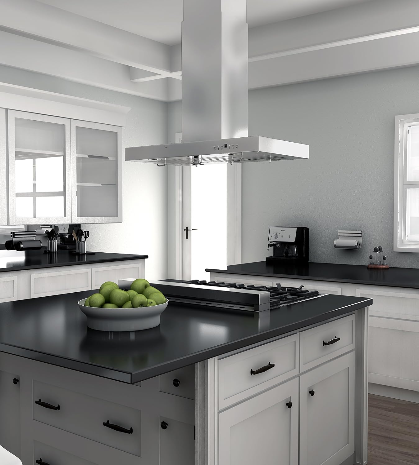 Z Line KE2i-42 760 CFM Island Mount Range Hood, 42", Stainless Steel
