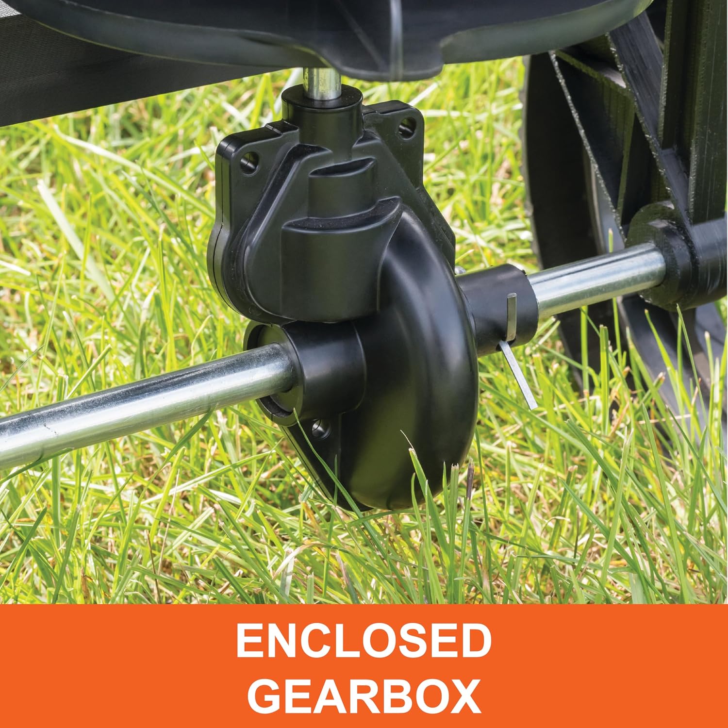 Agri-Fab Push Lawn and Garden Broadcast Spreader for Seed and Fertilizer, 50 lb Capacity Walk-Behind Spreader with Cable Flow Control