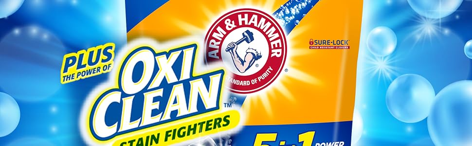 Plus Oxiclean 5-in-1 Power Paks Laundry Detergent Pods