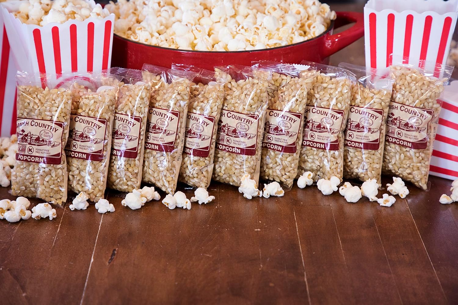 Amish Country Popcorn | 2 lb Bag | Baby White Popcorn Kernels | Small and Tender | Old Fashioned, Non-GMO and Gluten Free (Baby White - 2 lb Bag)