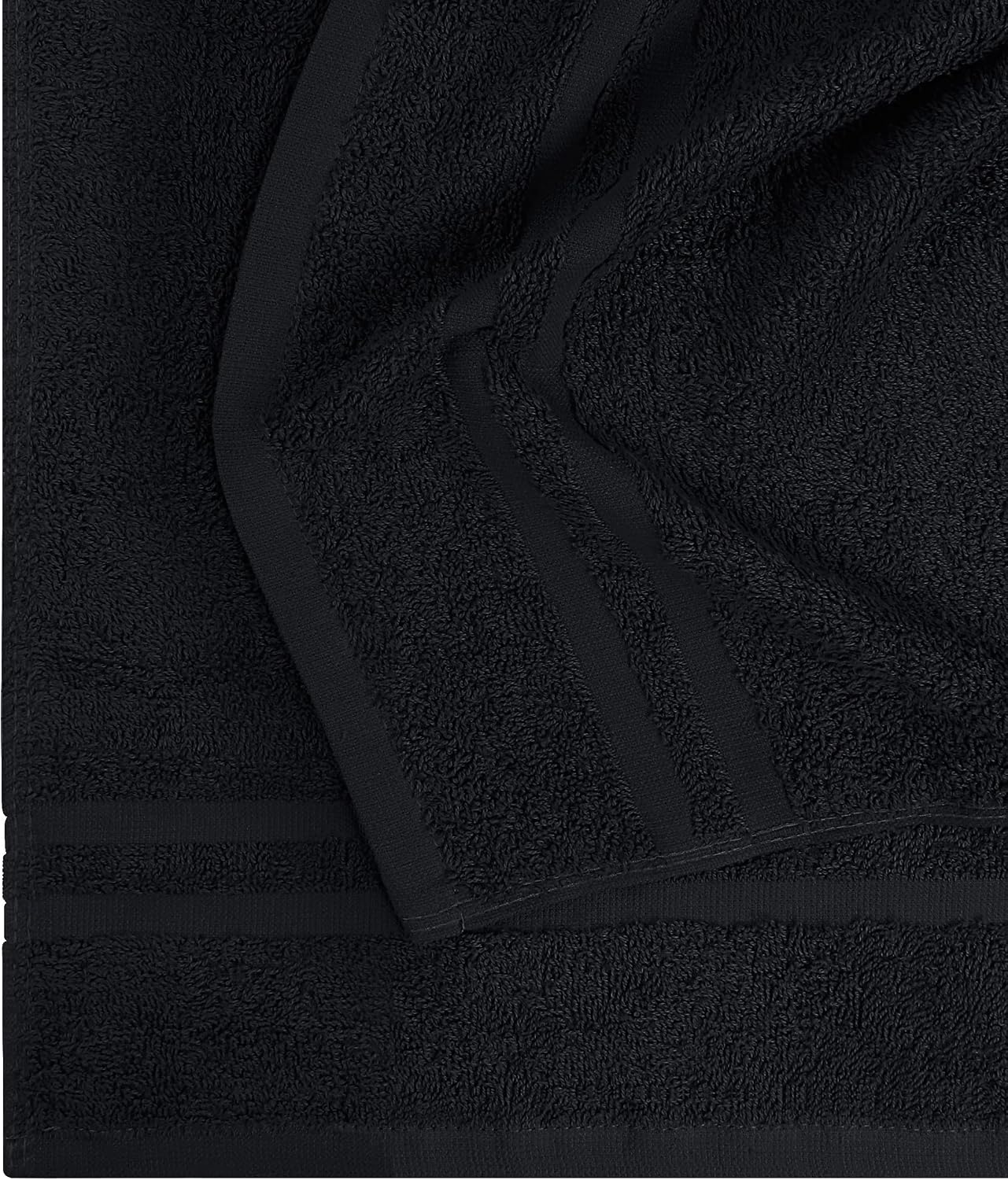 Utopia Towels Bleach Proof Salon Towels, Pack of 24, 16x27 in, Black | Bleach Safe 100% Cotton Salon Towels - Super Absorbent, Durable Ideal for Salon