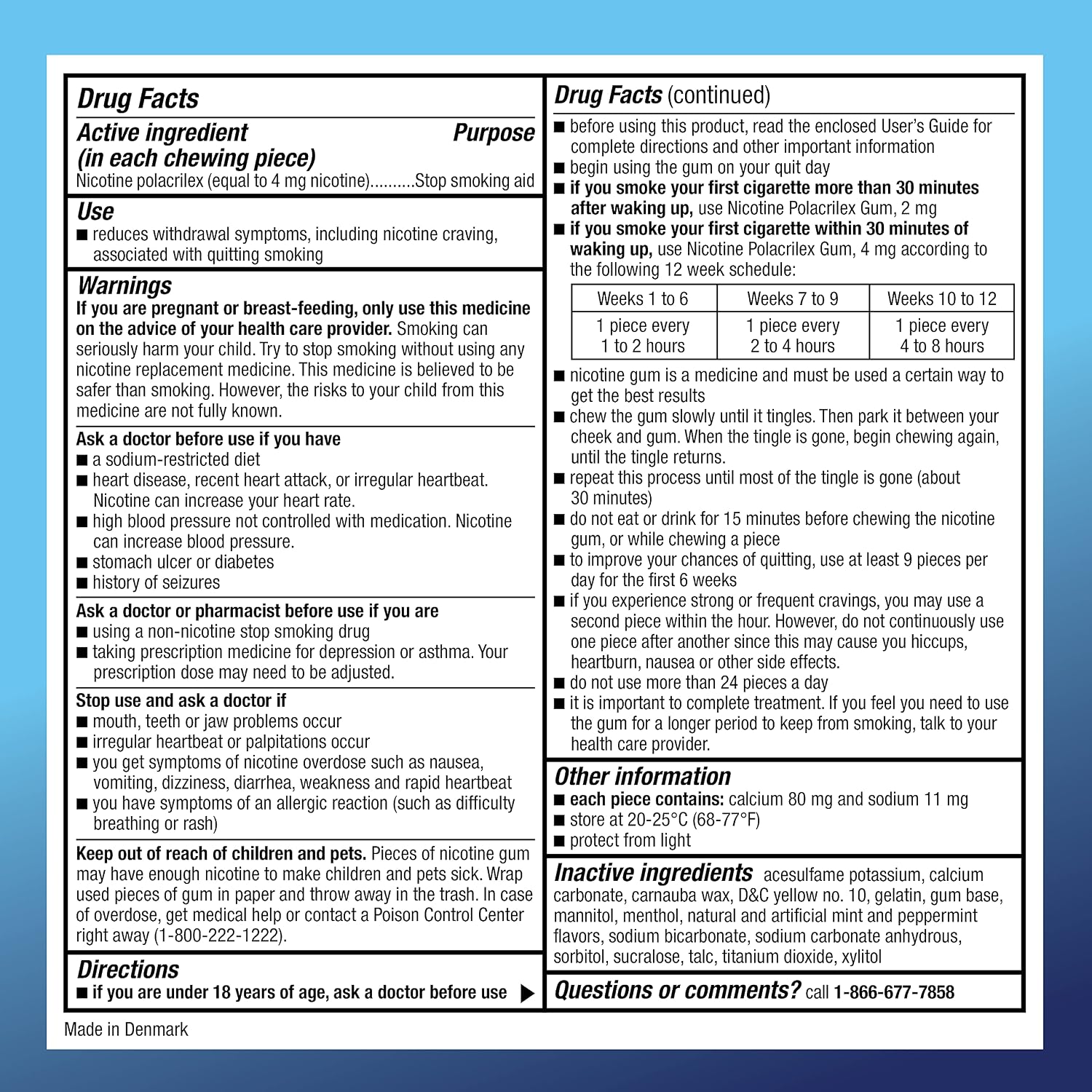 Amazon Basic Care Nicotine Polacrilex Coated Gum 4 mg (nicotine), Cinnamon Flavor, Stop Smoking Aid, Quit Smoking, Reduces Nicotine Cravings, 160 Count