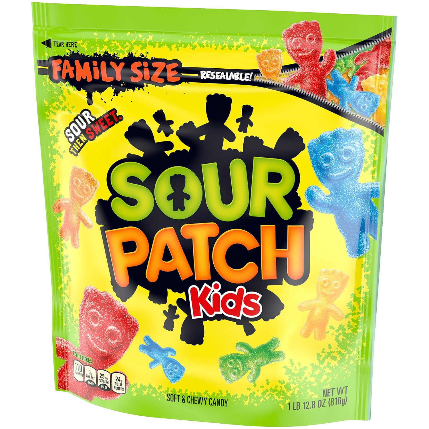 SOUR PATCH KIDS & SWEDISH FISH Soft & Chewy Gummy Candy Variety Pack, 15 ct
