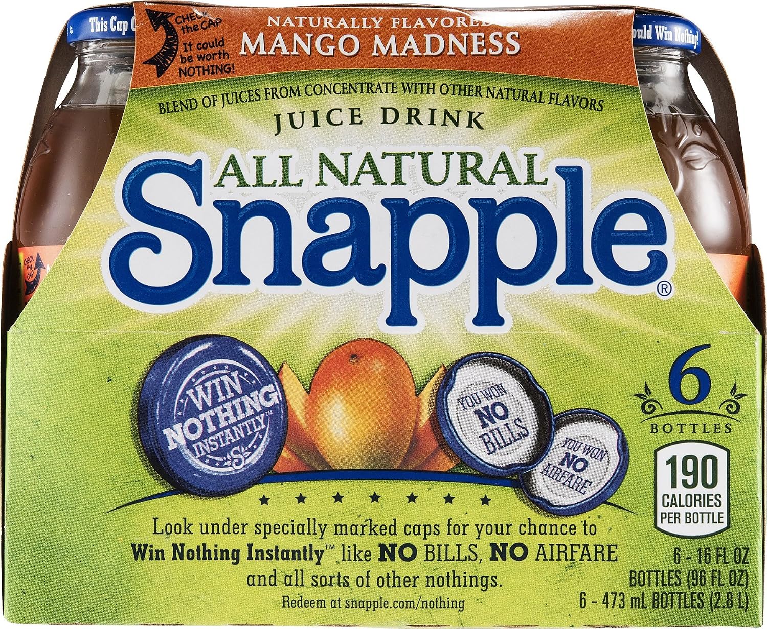 Snapple Mango Madness, 64 fl oz bottle