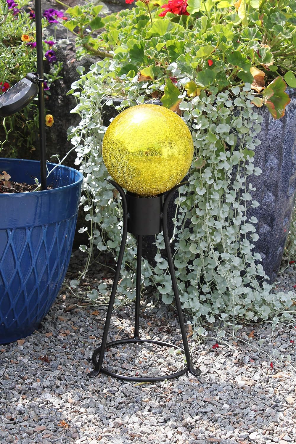 Achla Designs G10-FG-C Gazing, Fern Green 10 inch Glass Garden Globe Ball Sphere, 10