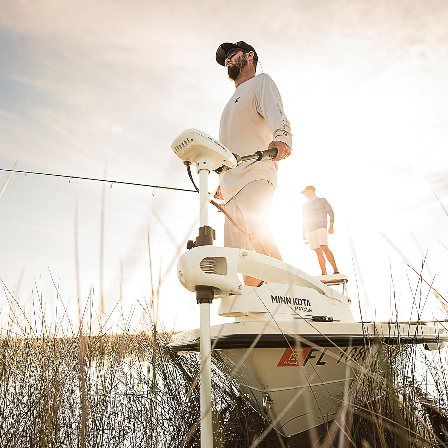 Minn Kota Riptide Maxxum Bow-Mount Electric Trolling Motor – 70 Lb. Thrust, 52 In. Shaft, Saltwater