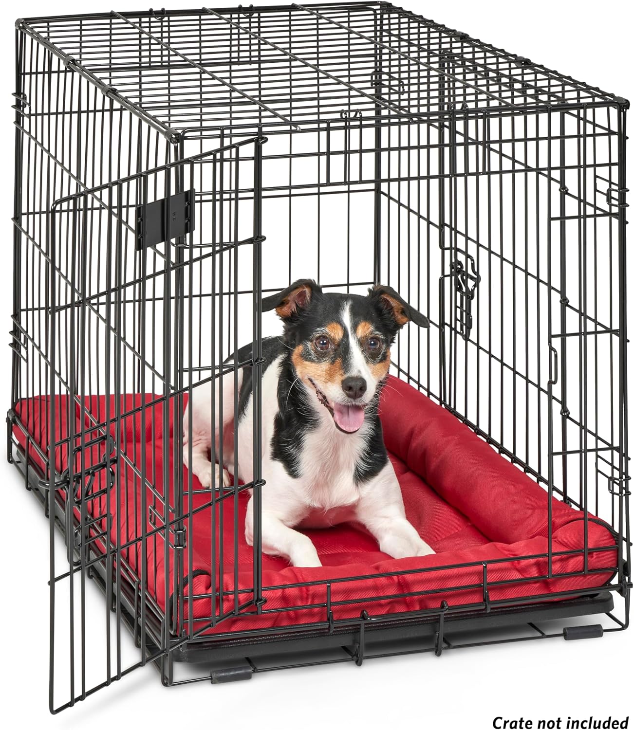 MidWest Homes for Pets Intermediate QuietTime MAXX Ultra-Rugged Dog Bed, Water & Odor Resistant, Bolstered Edge, Non-Slip Bottom, Fits 36-inch Crates, Black