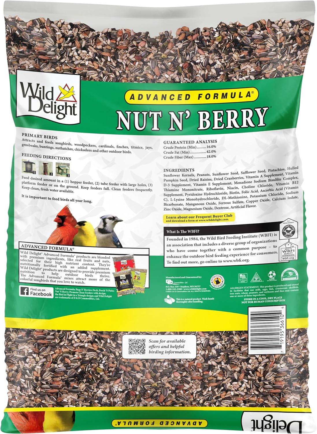 Wild Delight Deck, Porch N' Patio No Waste Bird Food, 5 lb, (374050)