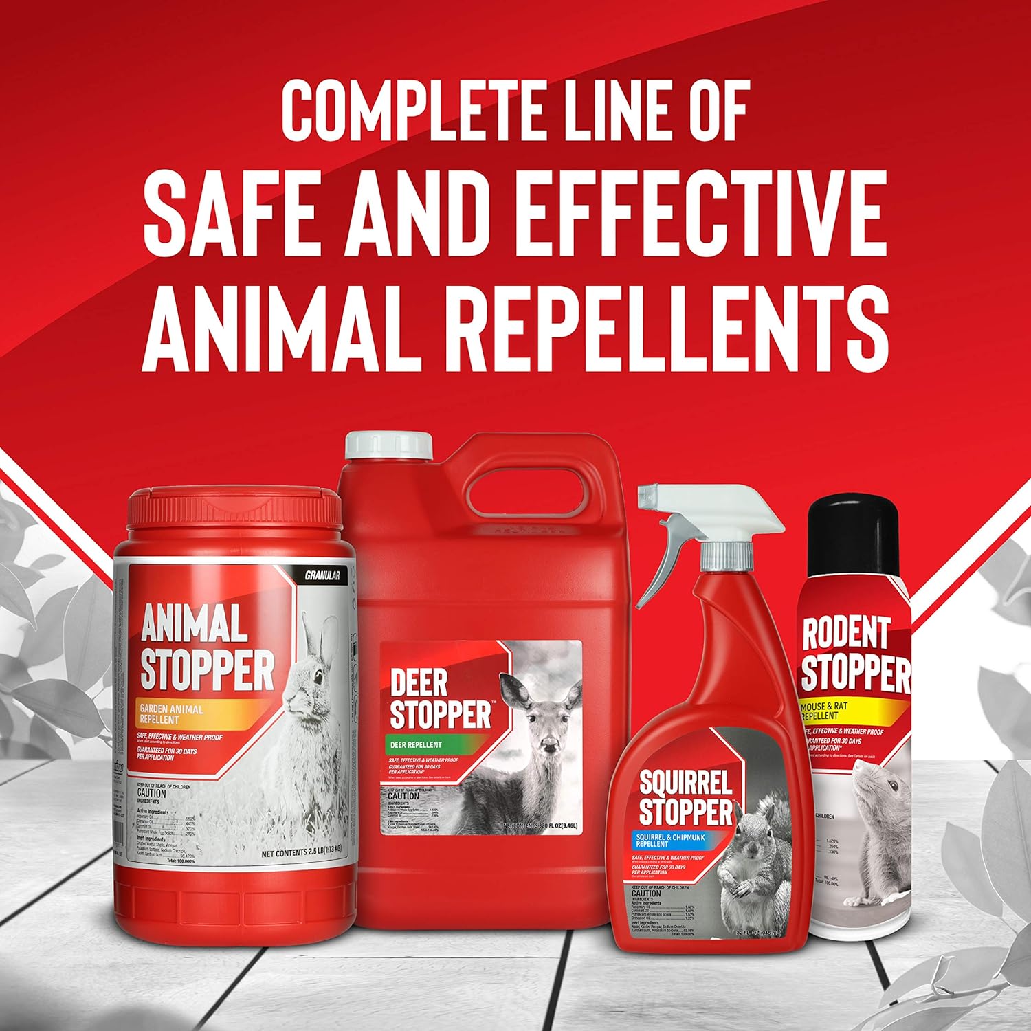 Deer Stopper II - Moose, Elk & Deer Repellent Spray for Gardens