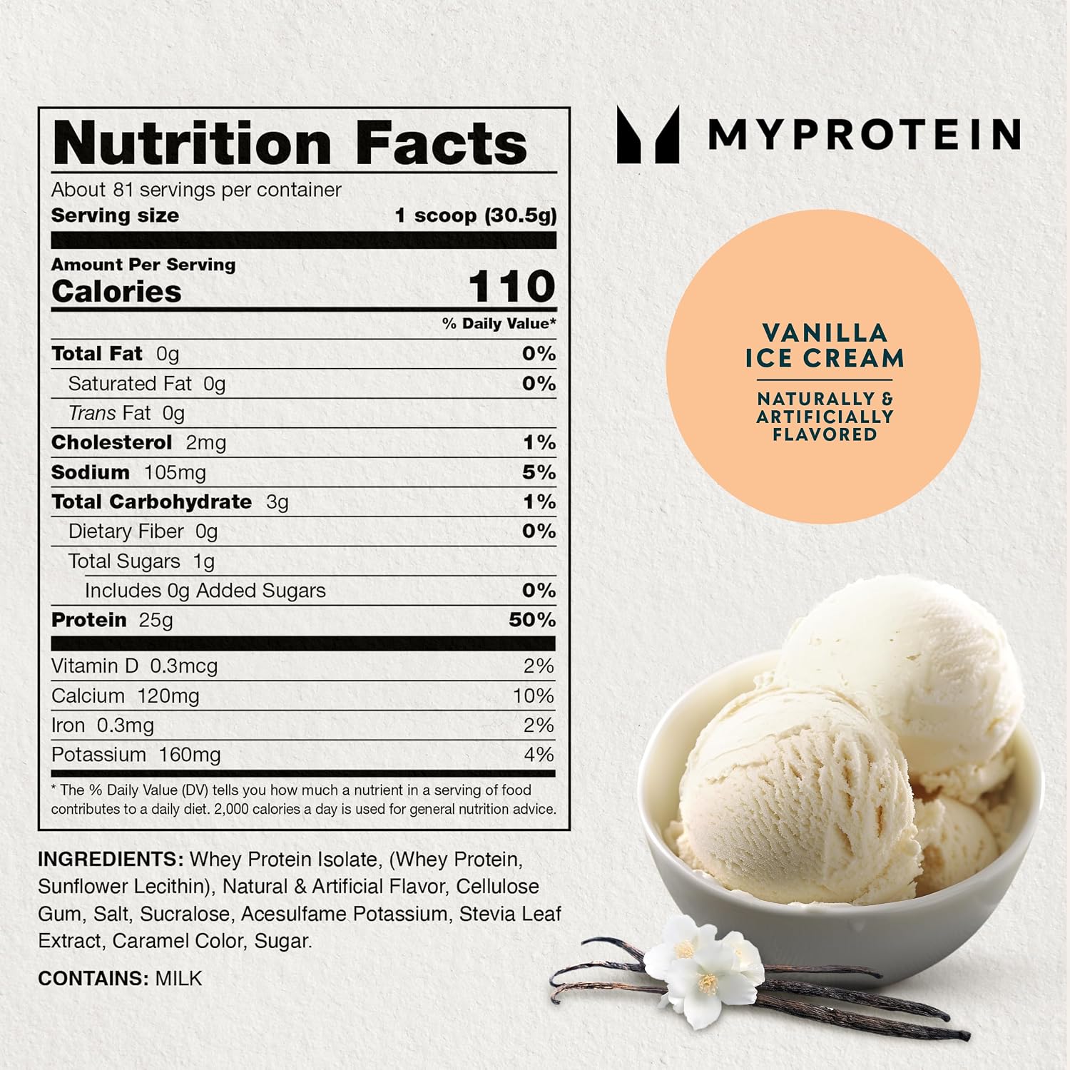 Myprotein Impact Whey Protein Isolate, 2.2 Lbs (30 Servings) Chocolate Brownie, 25g Protein & 6g BCAA Per Serving, Gluten-Free Shake for Muscle Strength & Recovery