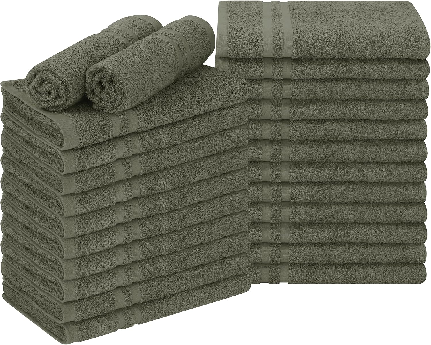 Utopia Towels Bleach Proof Salon Towels, Pack of 24, 16x27 in, Black | Bleach Safe 100% Cotton Salon Towels - Super Absorbent, Durable Ideal for Salon