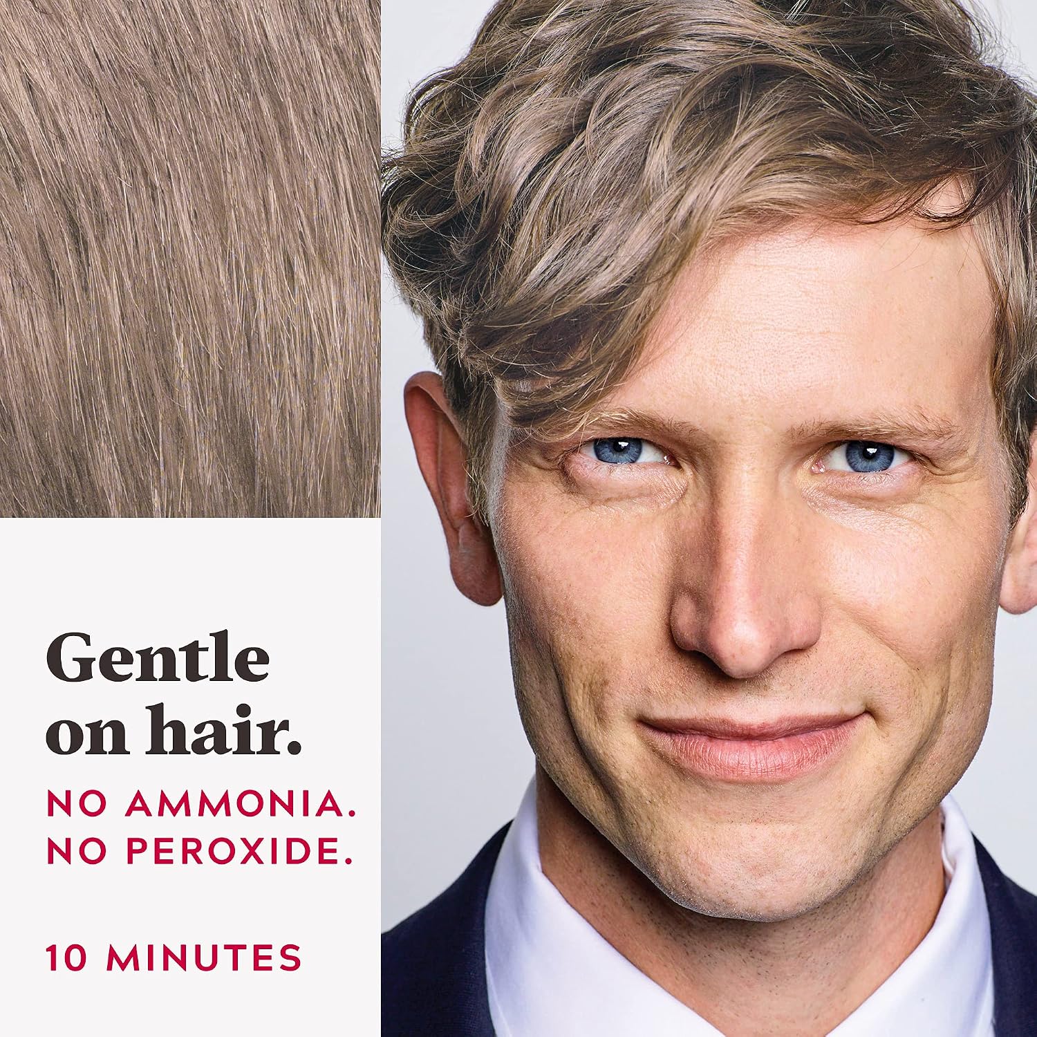 JUST FOR MEN Easy Comb-In Color, No-Mix, Light Brown A-25 (1 Pack) | Easy Comb-In Color light brown patented no-mix formula instantly combs away gray. Targeted gray coverage. Easy application.