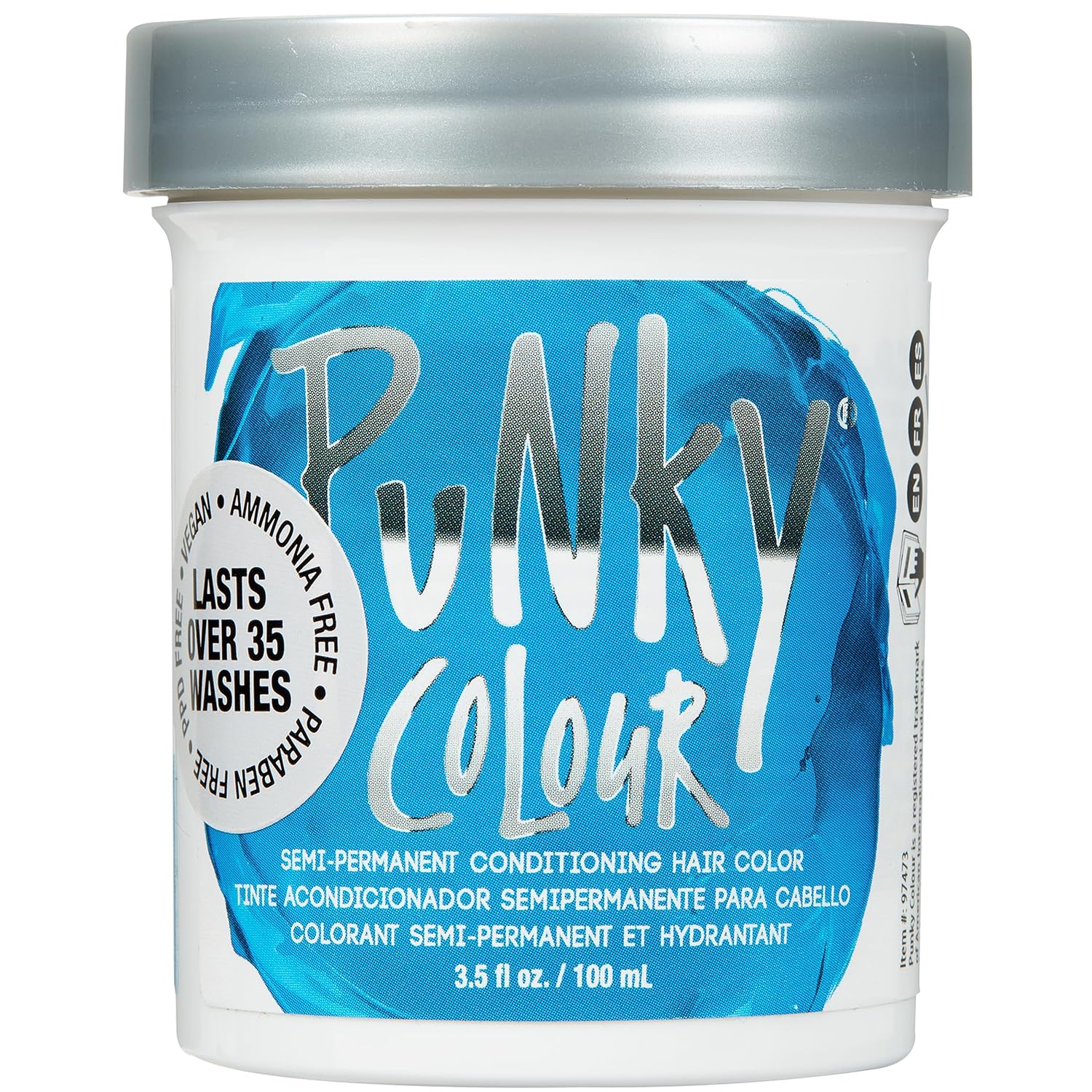 Punky Colour Flamingo Pink Semi Permanent Hair Color – Vibrant Pink Hair Dye, Vegan & Cruelty-Free Conditioning Formula, Lasts Up to 35 Washes, 3.5 fl oz
