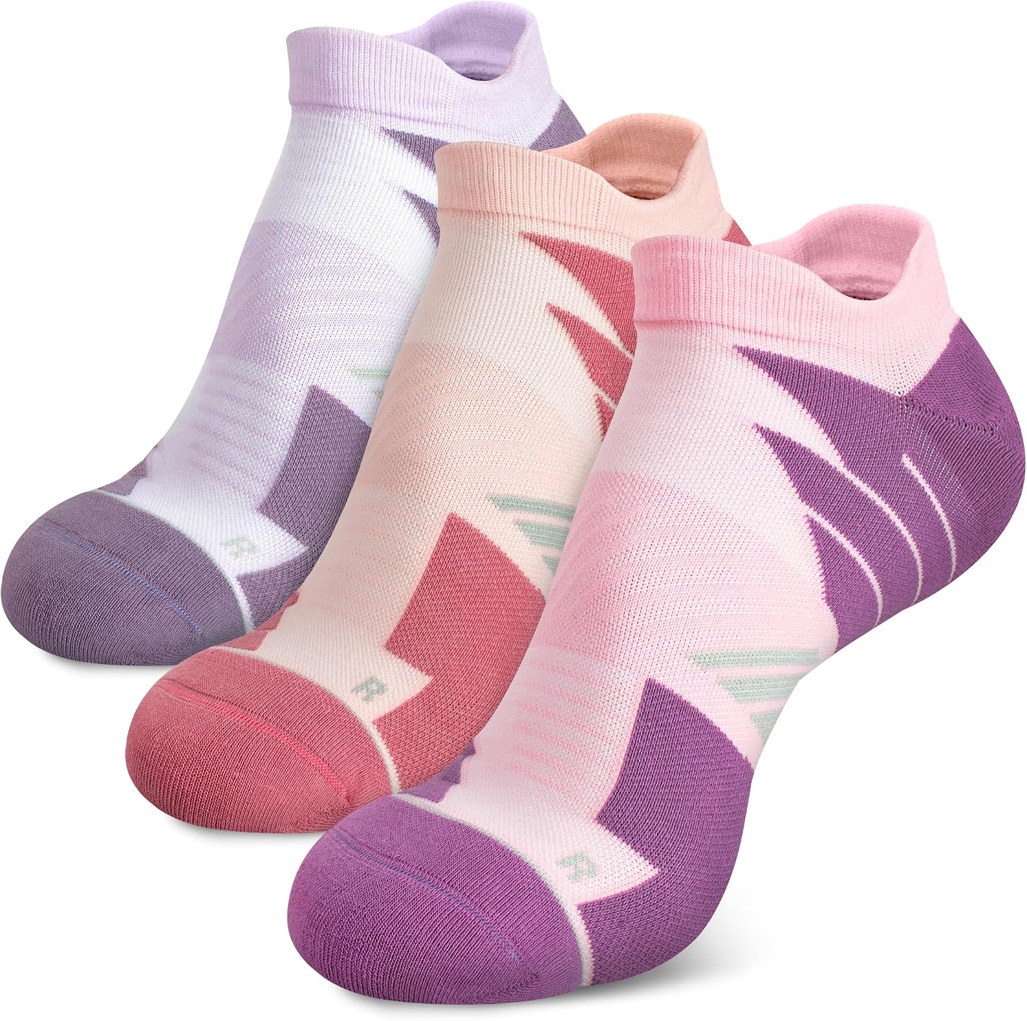 Hylaea Unisex Coolmax No Show Athletic Running Socks, Cushioned No Blisters