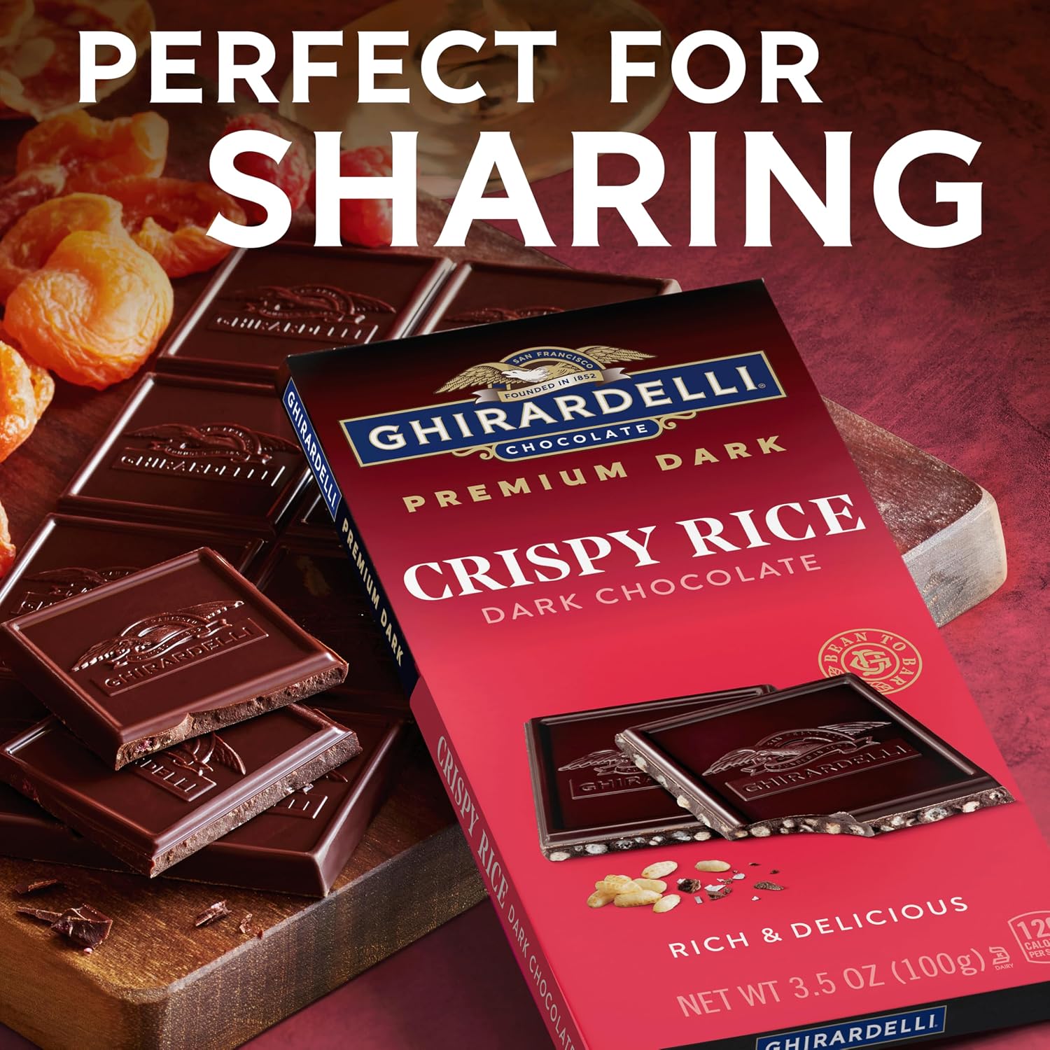 Ghirardelli, Intense Dark Chocolate Bar, 72% Cacao, Bar, 3.5 Ounce