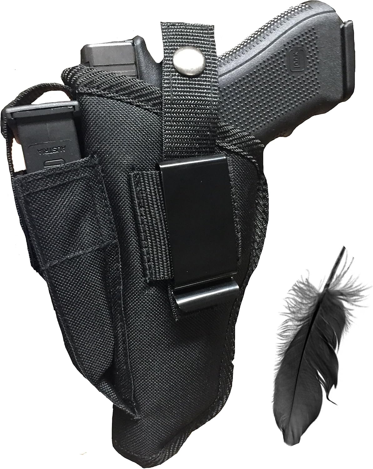 Feather Lite Fits Taurus PT-92, PT-99, PT-100, PT-101 Soft Nylon Inside or Outside The Pants Gun Holster.
