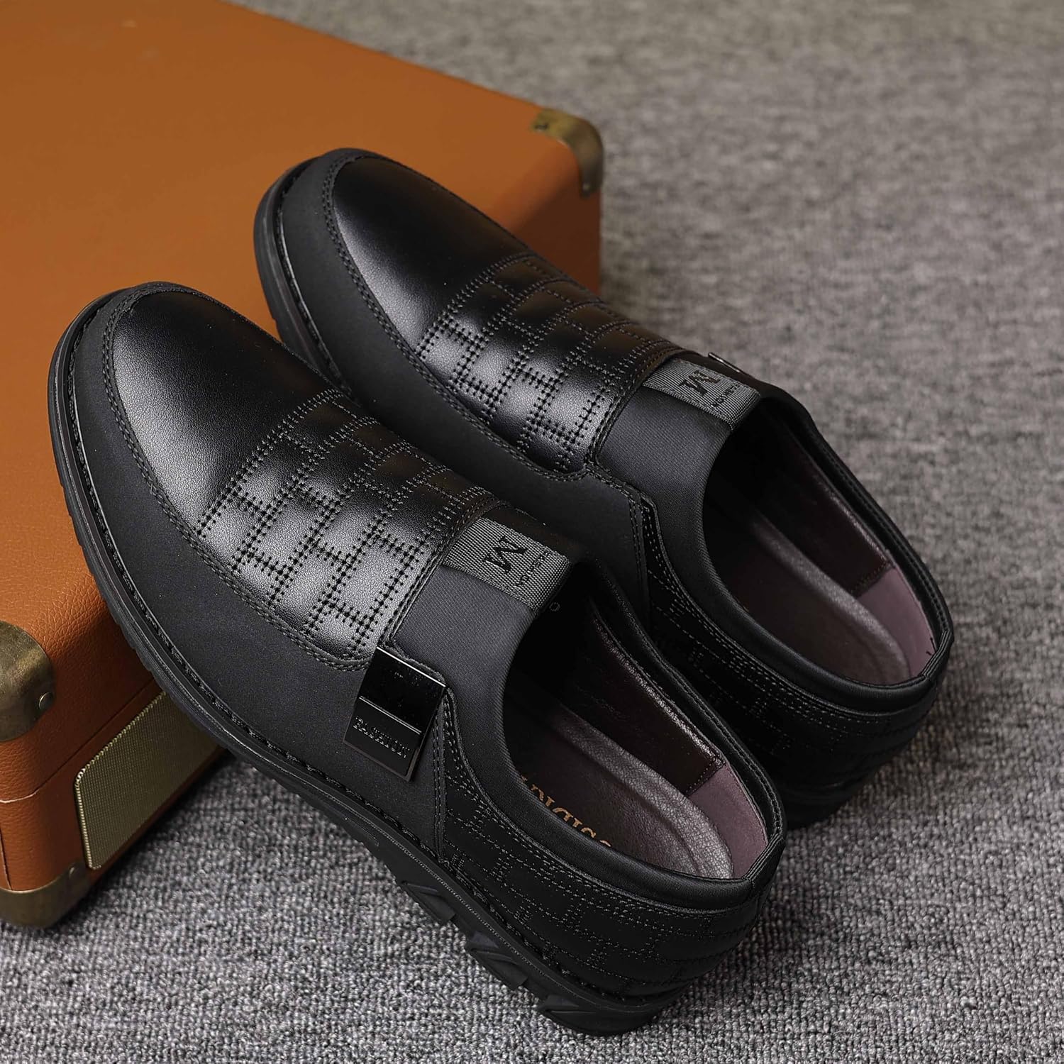 COSIDRAM Mens Casual Shoes Dress Sneakers Loafers Comfort Walking Shoes | Lightweight slip-on for hassle-free wear. Cloud-like comfort, sock-friendly fit for daily & semi-formal occasions.