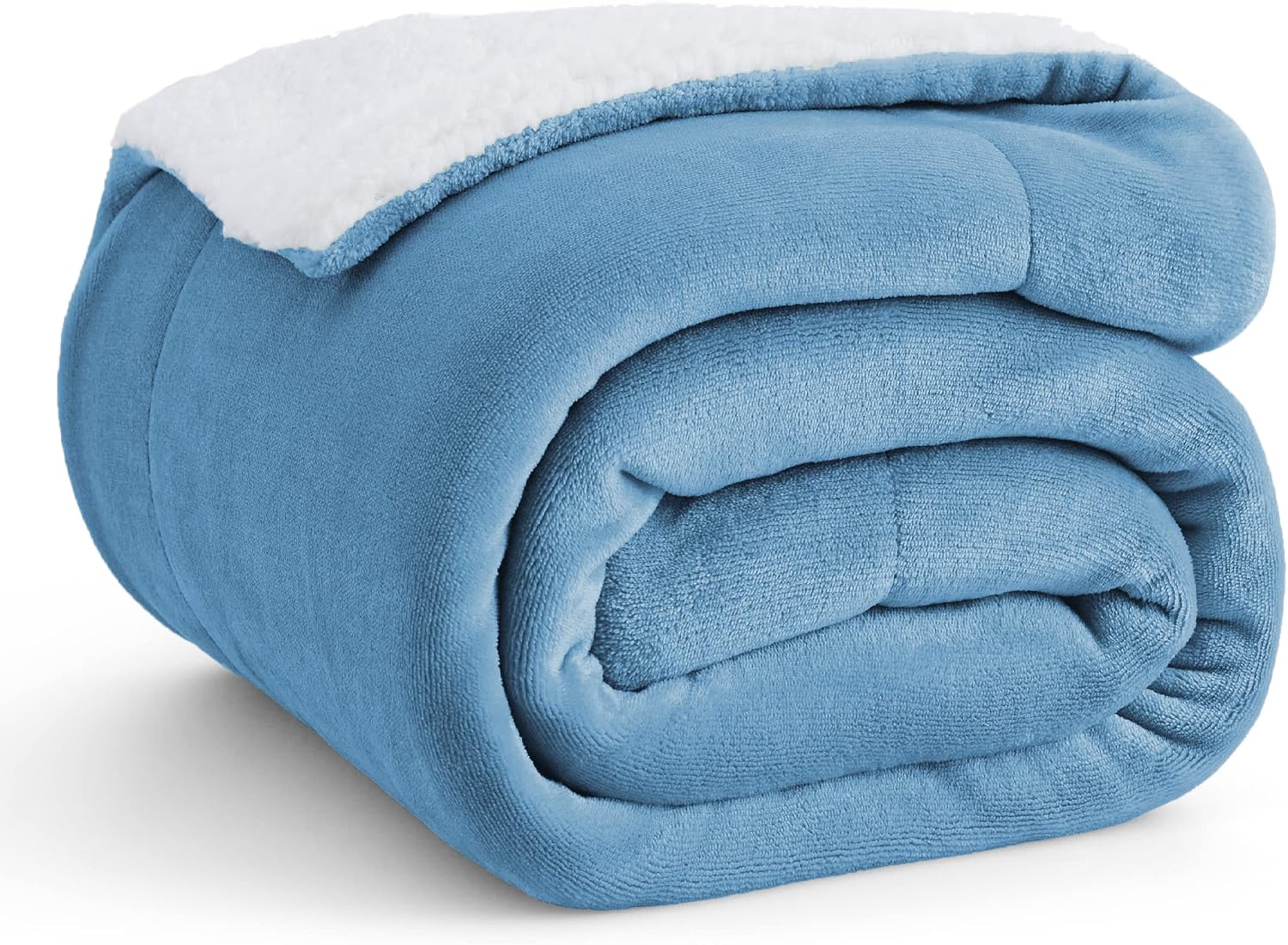Bedsure GentleSoft Sherpa Fleece Throw Blanket for Couch, Non-Heated, Thick & Warm Cozy Blanket for Winter Fall, Soft Fuzzy Plush Throw Gifts for Women and Men, Grey, 50x60 Inches