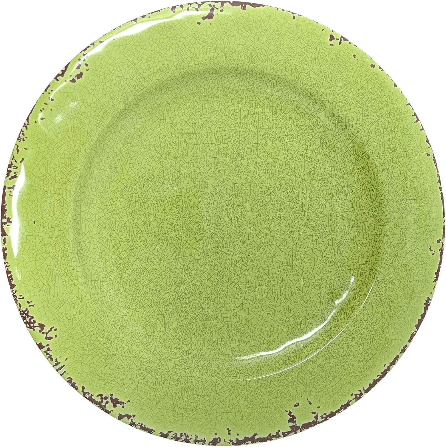 Gianna's Home 12 Piece Rustic Farmhouse Melamine Dinnerware Set, Service for 4 (Gray)