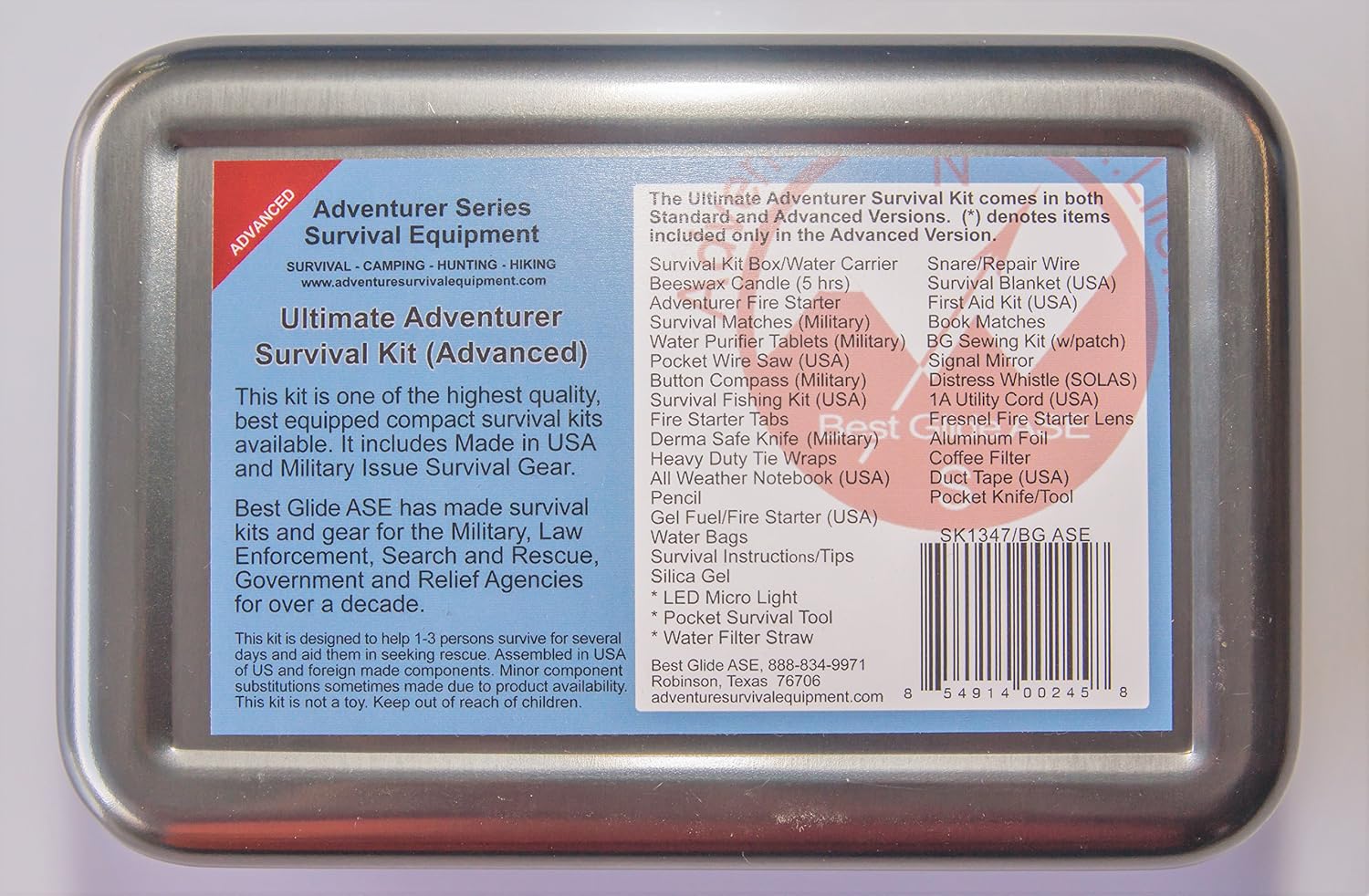 Ultimate Adventurer Survival Kit Advanced Version