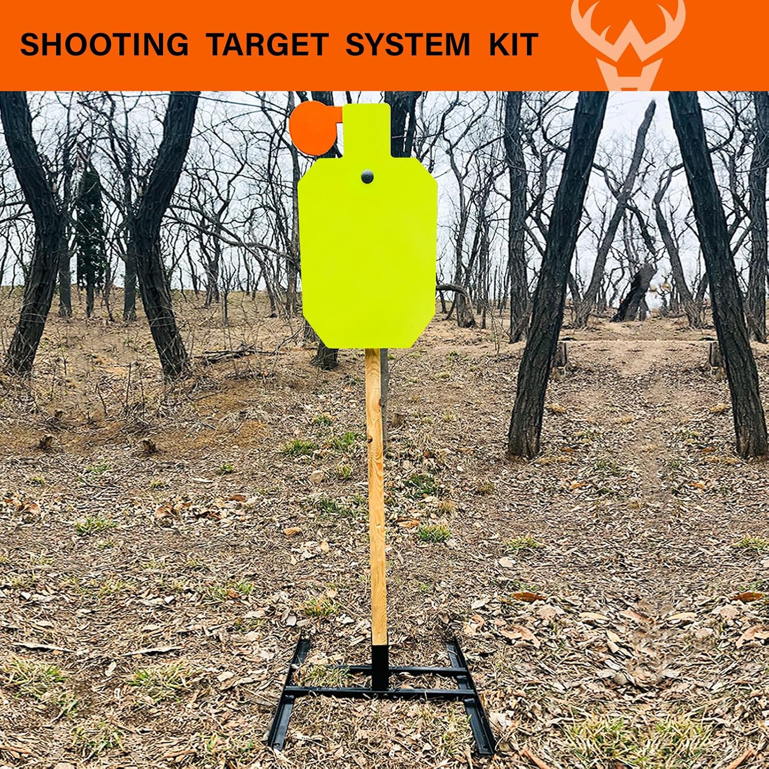 Highwild 2x4 Target Stand Base for AR500 Steel Shooting Targets - Double T-Shaped Base for Shooting Range Outdoor