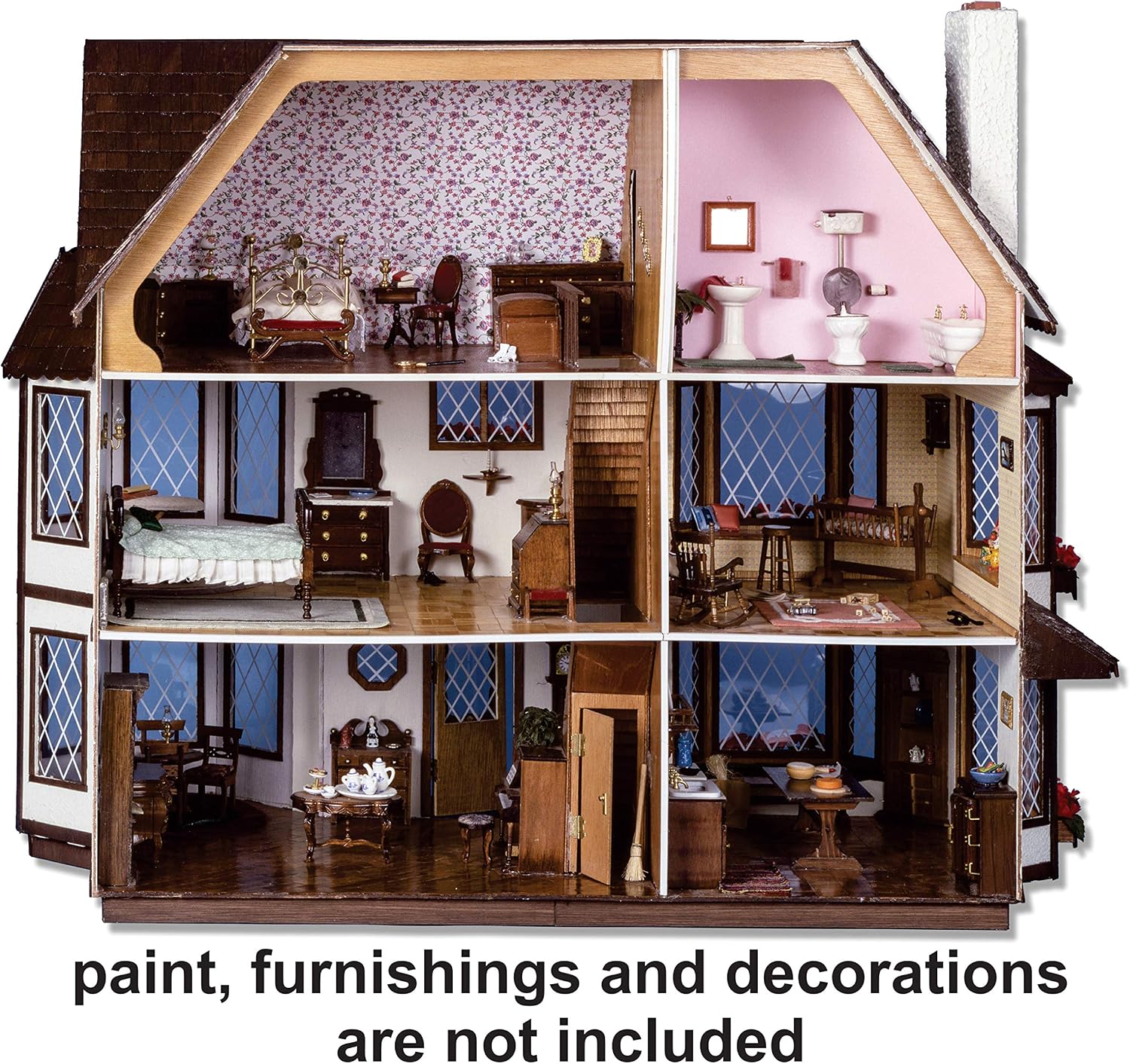 Greenleaf Harrison Dollhouse Kit - 1 Inch Scale