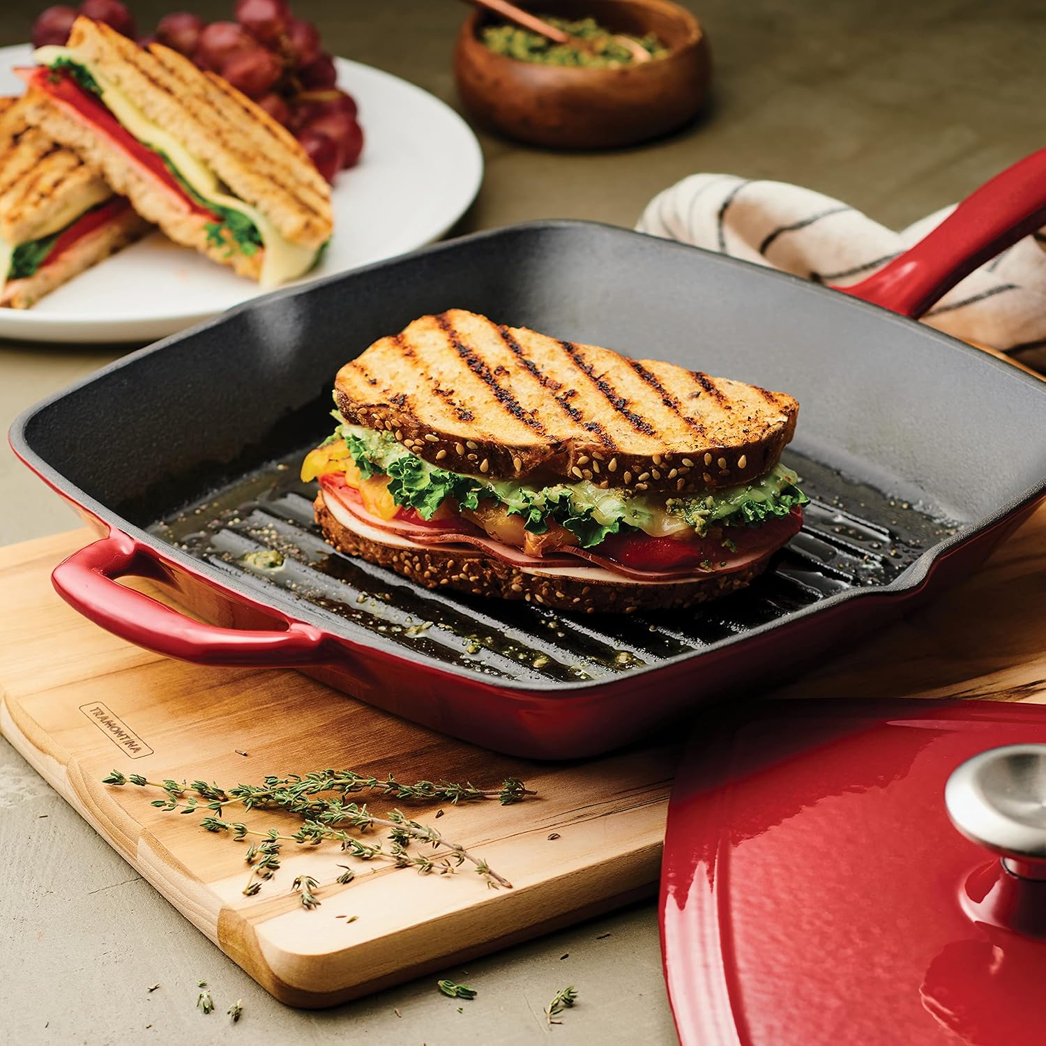 Tramontina Bestow Enameled Cast Iron 10-Inch Skillet, Blue | Perfect Pan for Frying, Searing, and Oven-to-Table Cooking
