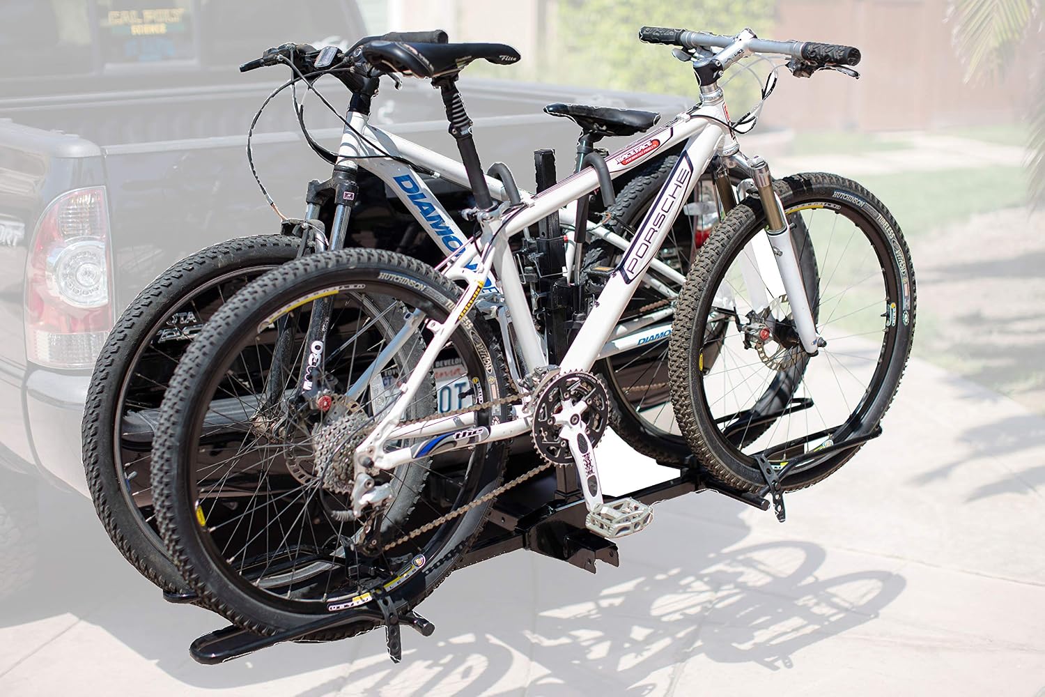 MaxxHaul Platform Bike Rack for 2 Bikes - Hitch Mounted Tray Carrier for SUV, Van
