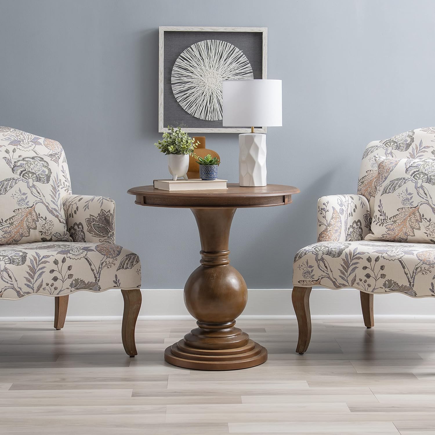 Powell 809-350 Espresso Round Accent Table 26"L x 26"W x 26"H