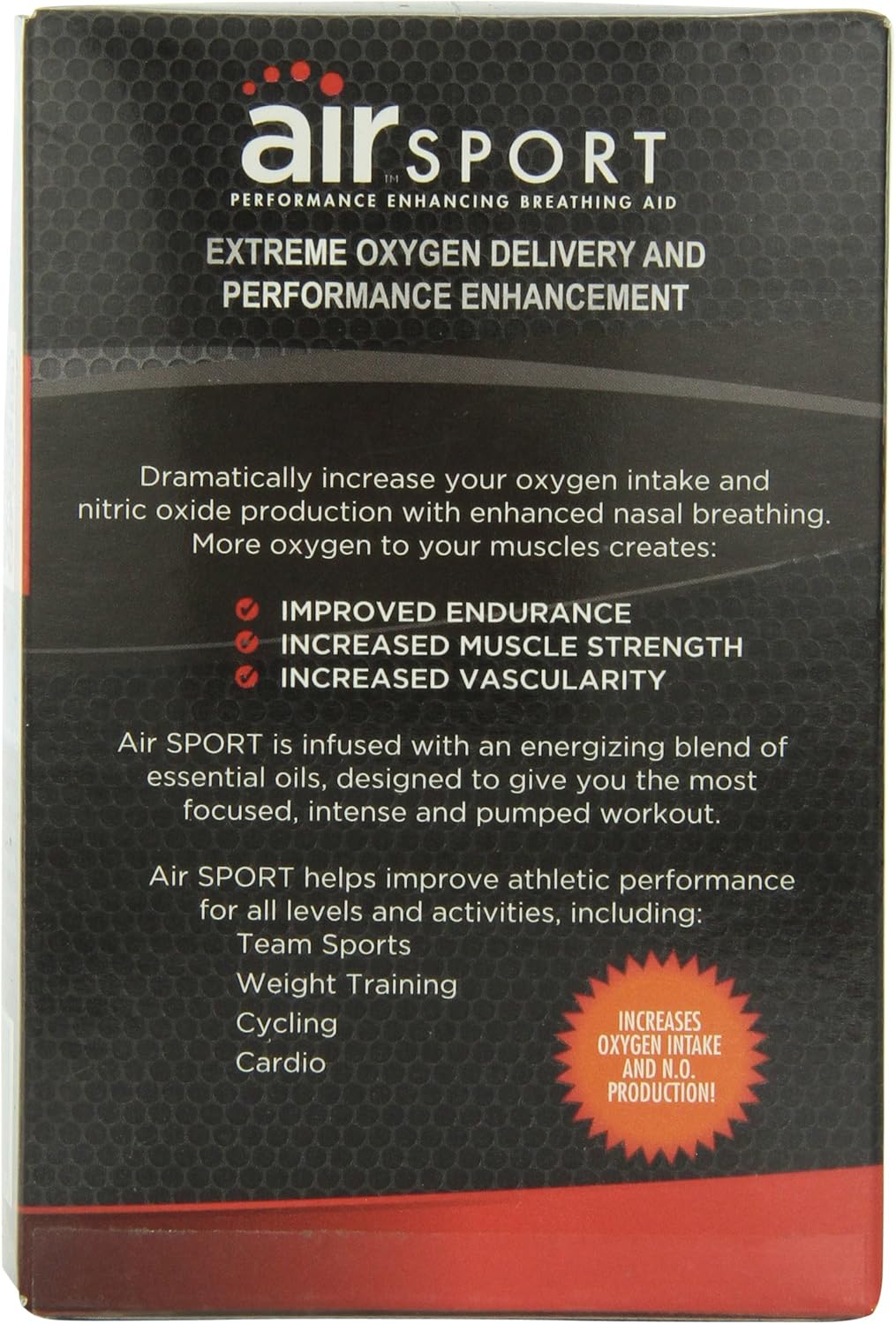 Air Sport Extreme Oxygen - Performance Enhancing Breathing Aid, 12 Count