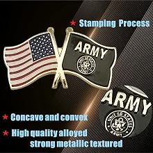 Small Mini Crossed Double Friendship Lapel Pin Badges Emblems Flag