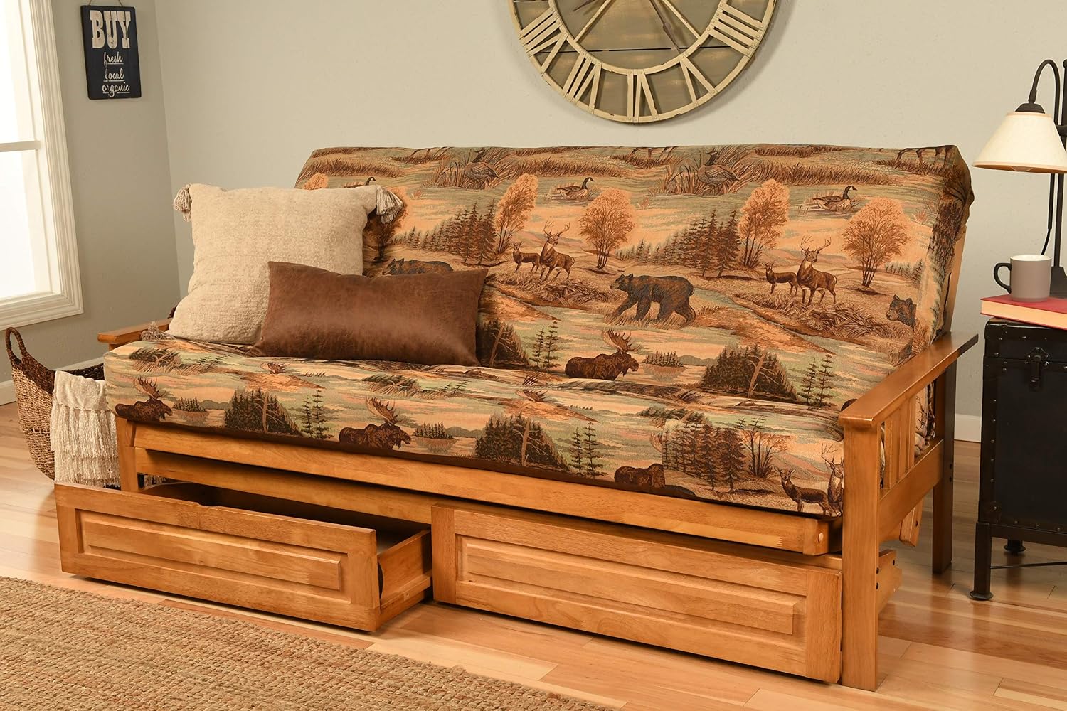 Kodiak Futons Monterey Futon Frame, No Drawers, Barbados