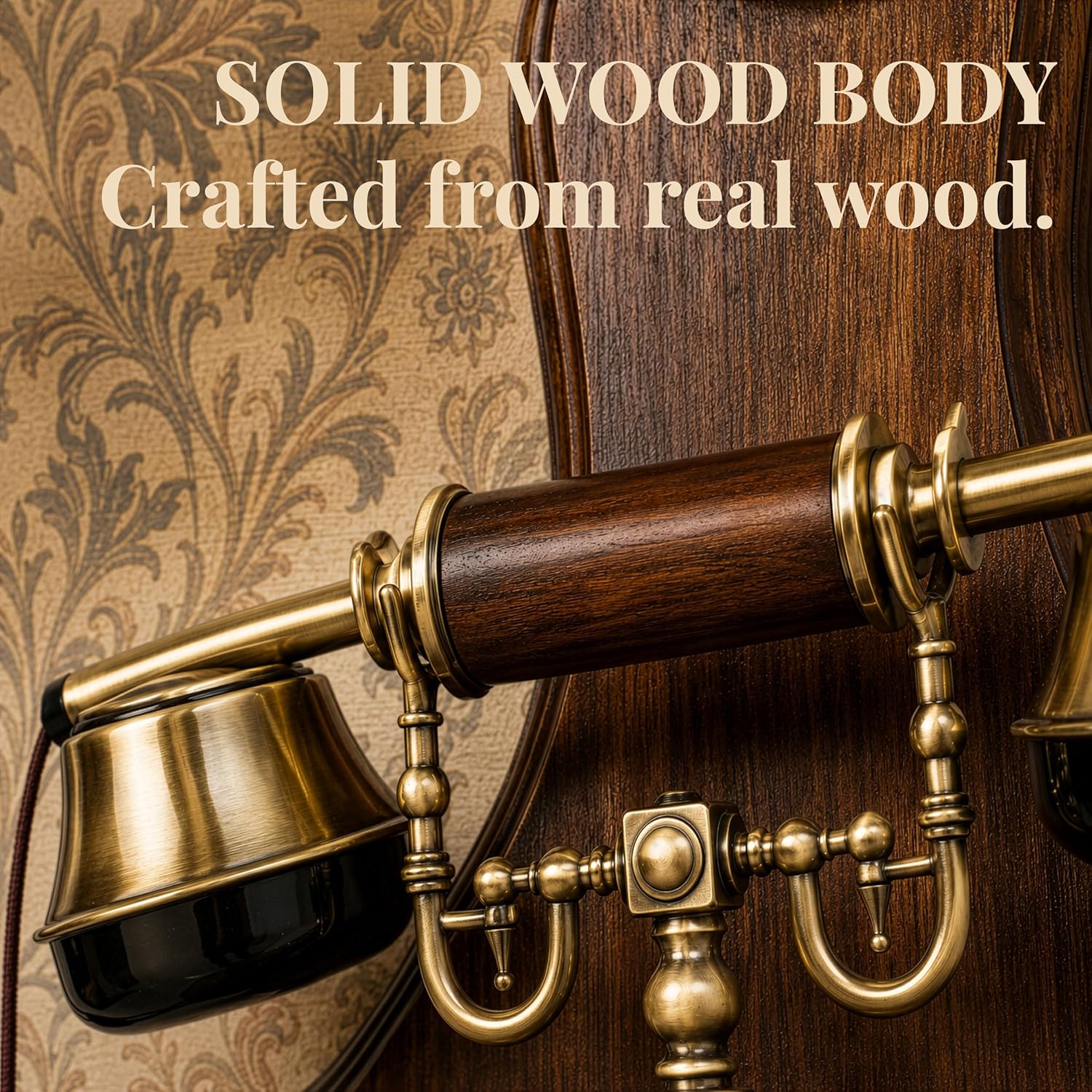 Opis Technology 1921 Cable Model C — A Real-Wood Candlestick Rotary Phone, Fully Working on Modern Home Phone Lines.