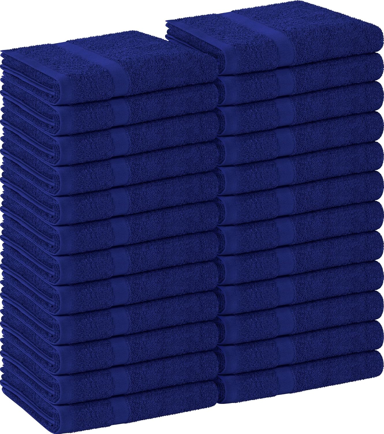 Utopia Towels Salon Towels, Pack of 24, 16x27 in, 100% Cotton, White | Highly Absorbent Lightweight Cotton Salon Towels for Hand, Gym & Beauty Care - Soft, Ideal for Spa & Home Hair Care