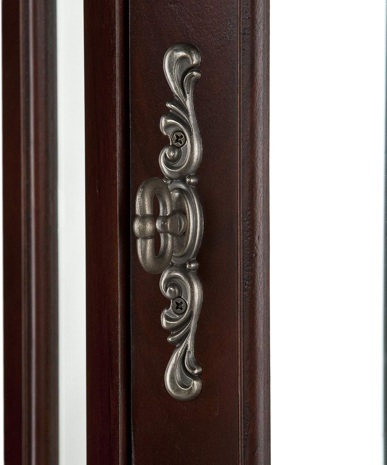 Home Decorators Collection Vitric Lighted Curio, 70" Hx21 Wx16 D, Golden Oak