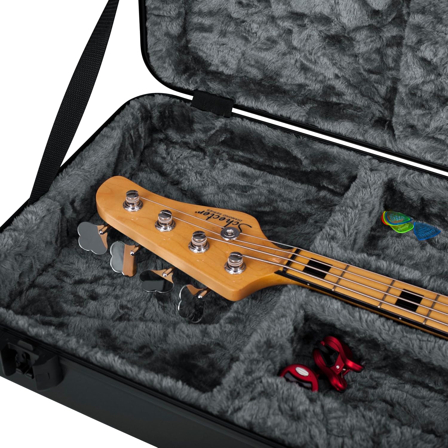 Gator Cases Molded Flight Case For SG Style Double Cut Away Guitars With TSA Approved Locking Latch, (GTSA-GTRSG)