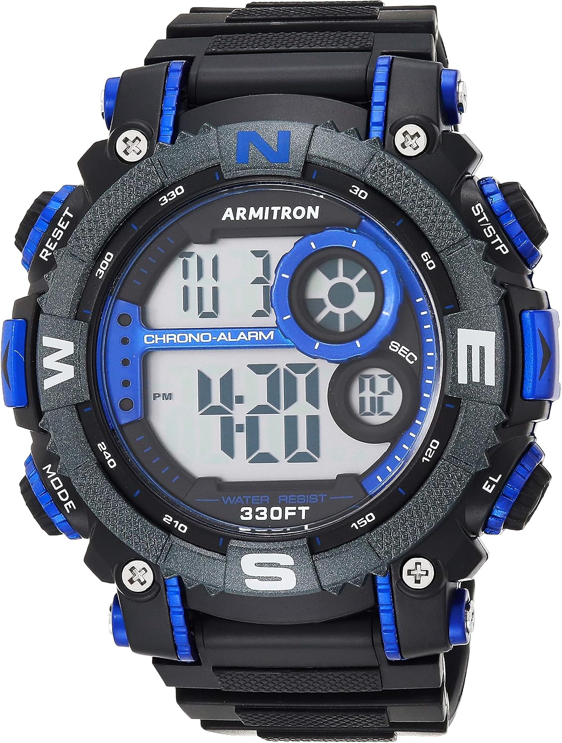 Armitron Sport Men's Digital Chronograph Resin Strap Watch, 40/8284