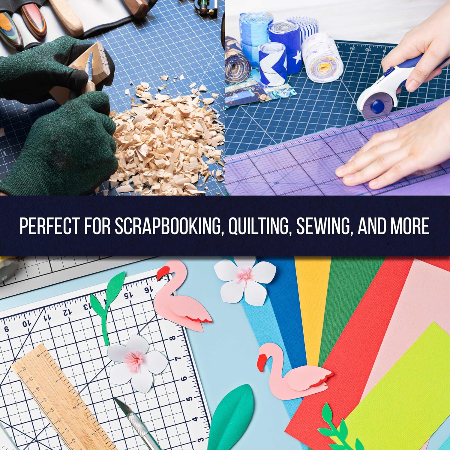 U.S. Art Supply 40" x 60" Self-Healing Cutting Mat 5-Ply - Double-Sided Green/Black Craft Mat, Non-Slip Cutting Mats for Crafts, Sewing, Quilting, Scrapbooking | Double-Sided Green/Black Craft Mat, Non-Slip Cutting Mats for Crafts, Sewing, Quilting, Scra…