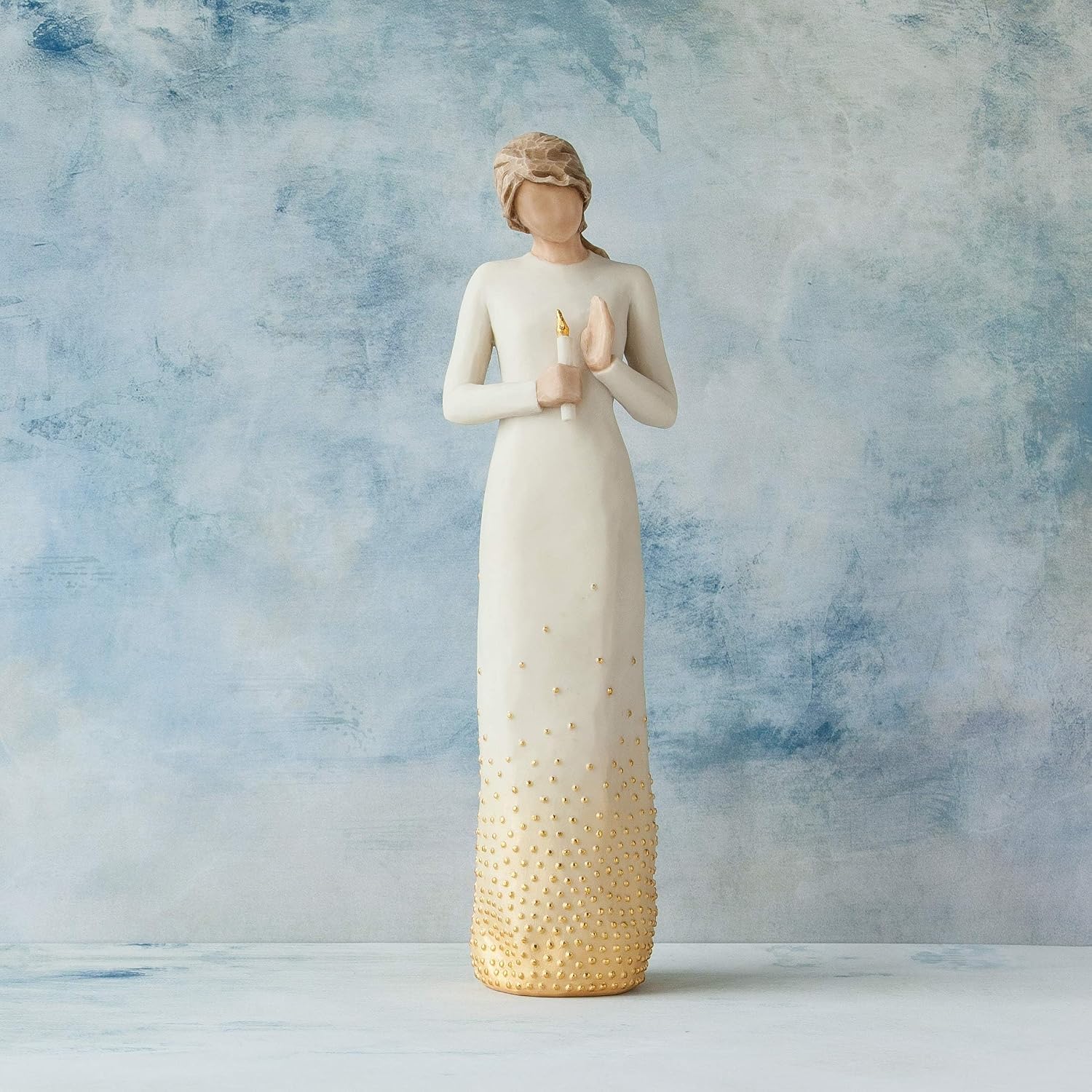 Willow Tree Quietly, Sculpted Hand-Painted Figure | Cast from a Susan Lordi Original Carving, Gift Offering Comfort, Peace, Support and Inner Strength, Includes Enclosure Card