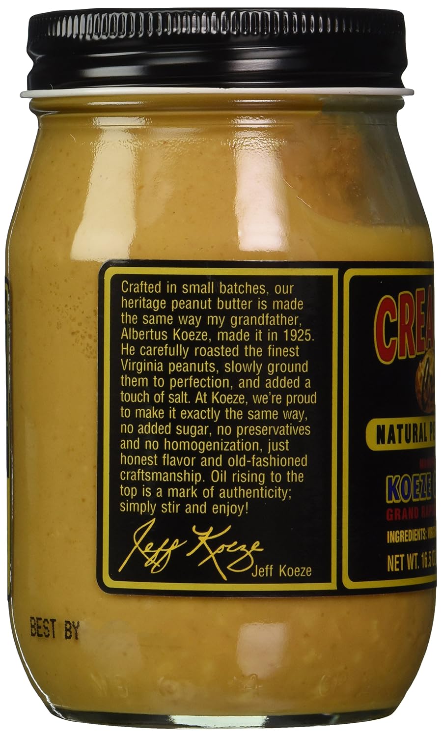 Cream-Nut Crunchy Natural Peanut Butter