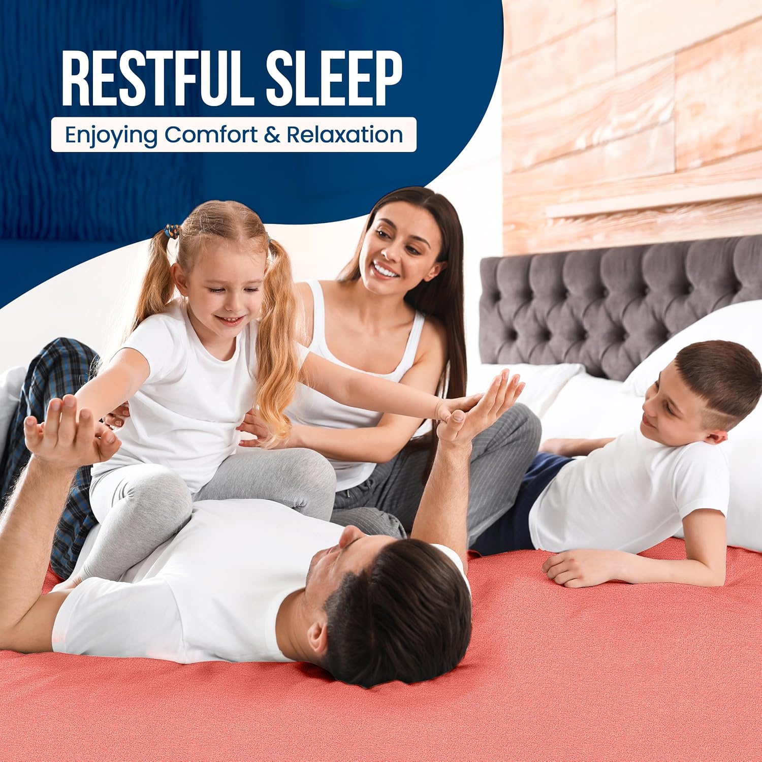 Waterproof Queen Size Mattress Protector fits Upto 17" deep Mattresses | Utopia Bedding 200 GSM Soft & Breathable Mattress Cover, Dirt-Proof, Noiseless, Machine Washable Fitted Sheet Style, White