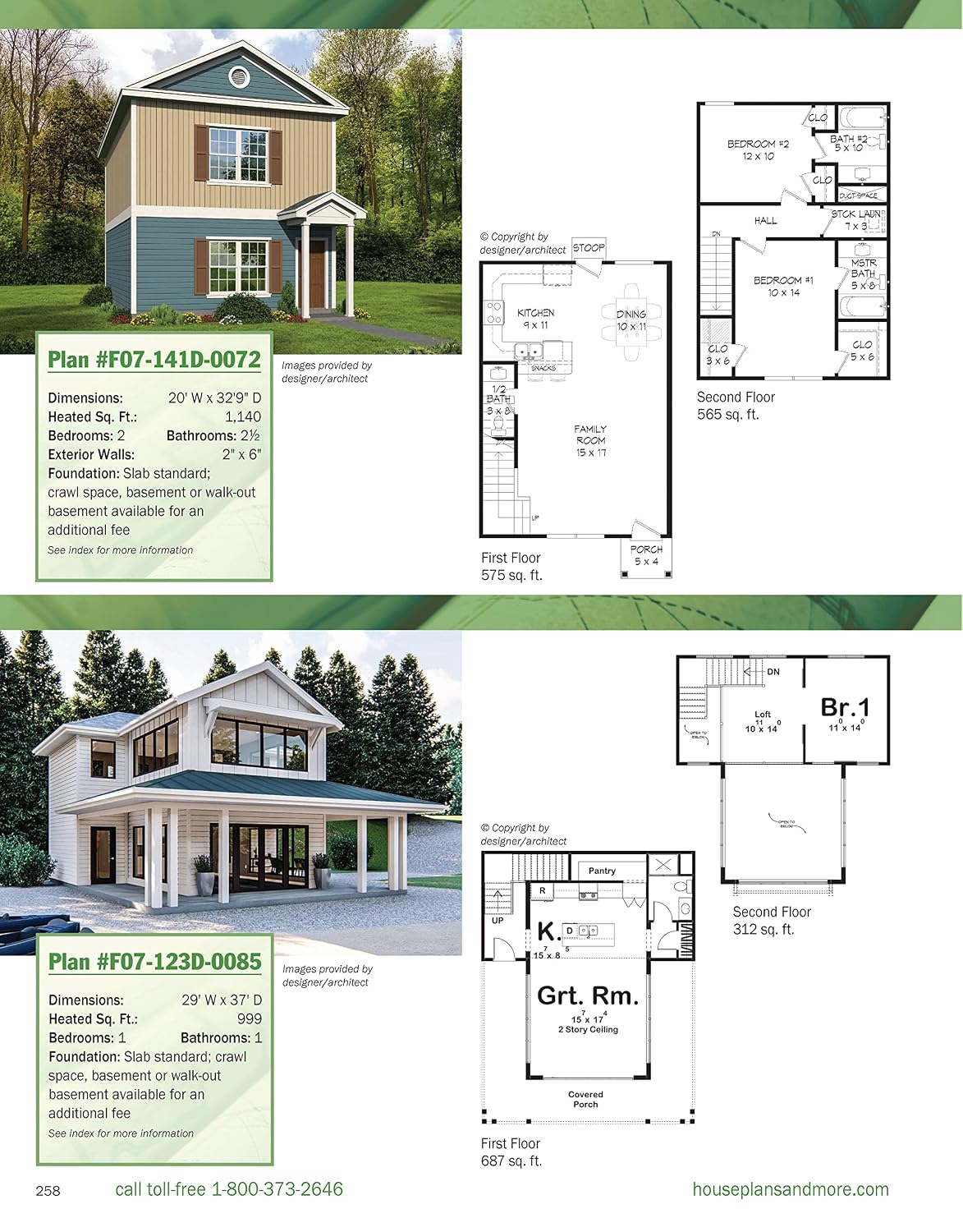 Big Book of Small Home Plans, 2nd Edition: Over 360 Home Plans Under 1200 Square Feet (Creative Homeowner) Cabins, Cottages, Tiny Houses