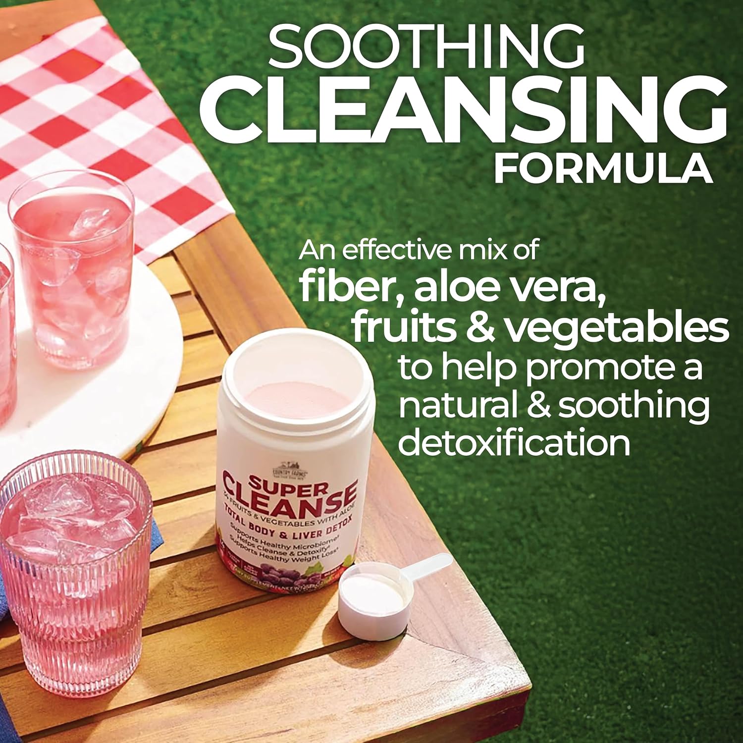 Country Farms Super Cleanse, Super Juice Cleanse, Supports Healthy Digestive System, 34 Fruits and Vegetables with Aloe