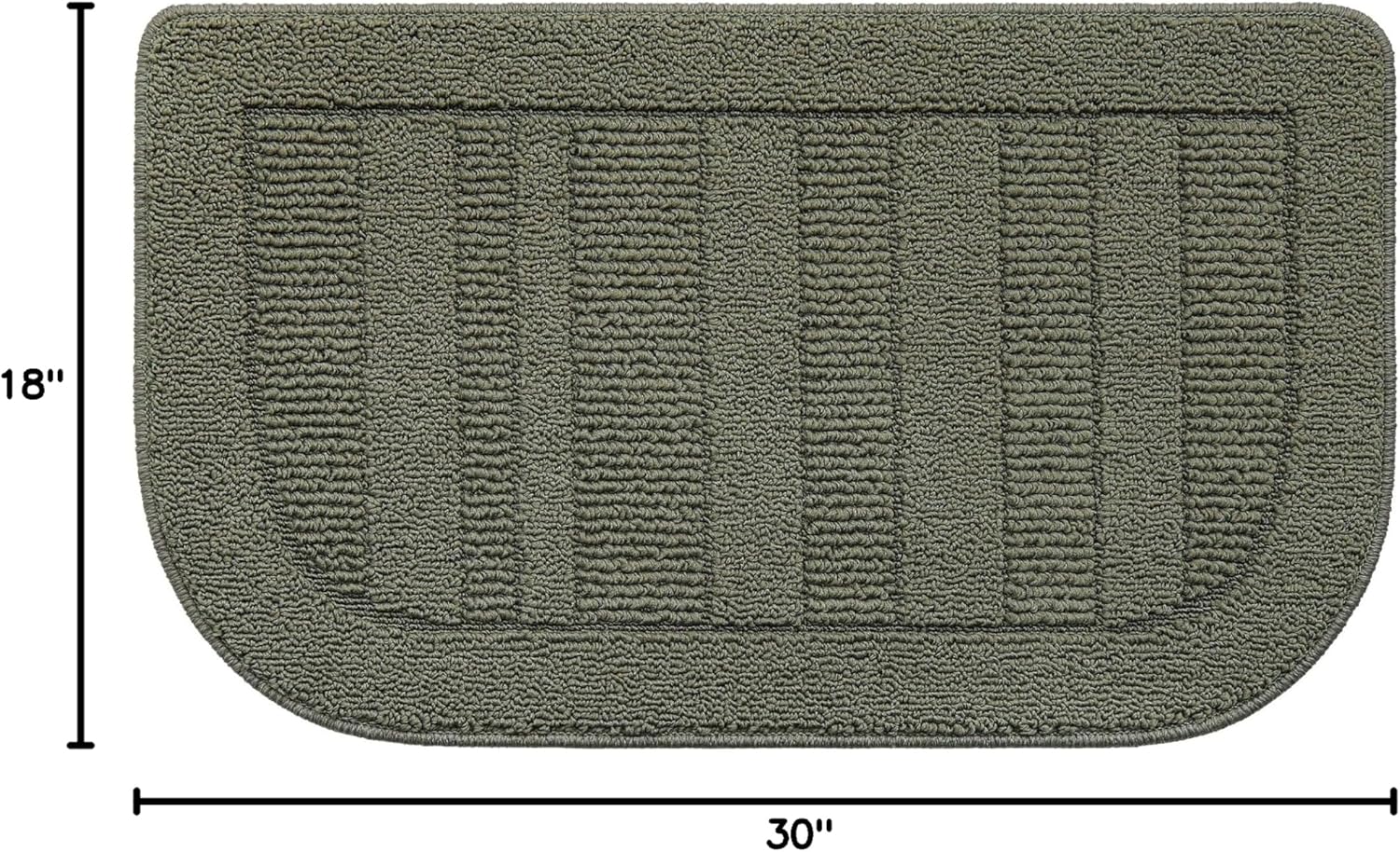 BEQHAUSE 30x18 Inch Kitchen Rugs Non Slip Washable Kitchen Sink Rug, Green