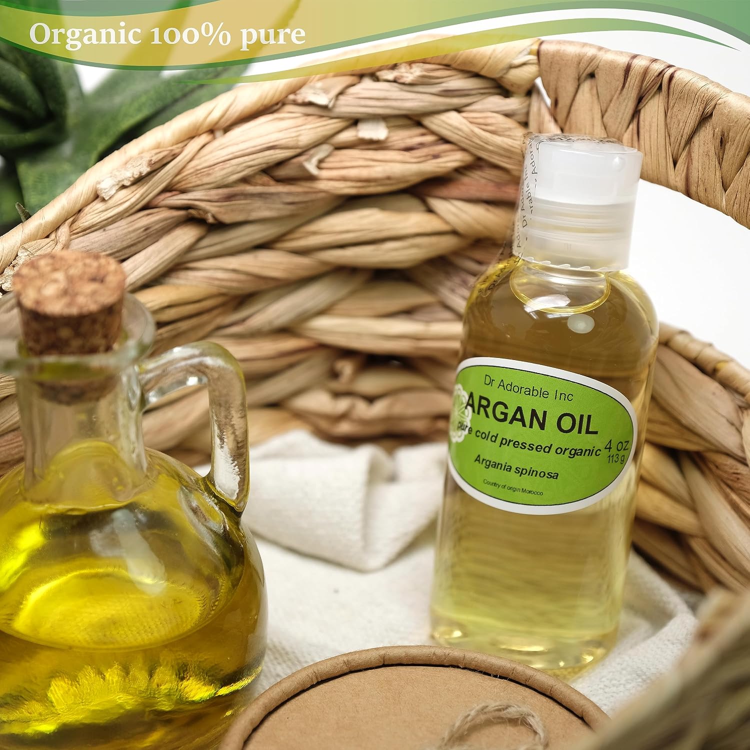 Dr Adorable - 4 oz - Argan Marrakesh Oil - 100% Pure Natural Organic Cold Pressed