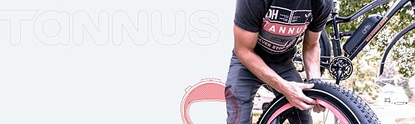 Man installing Tannus tire liner in bike wheel