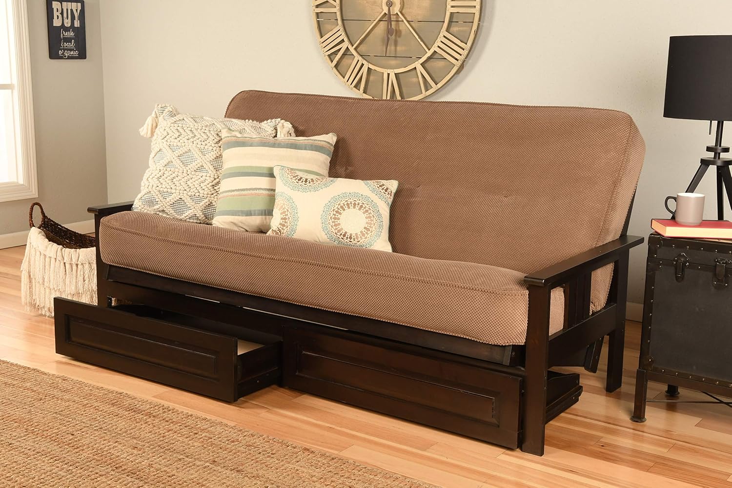 Kodiak Futons Monterey Futon Frame, No Drawers, Barbados