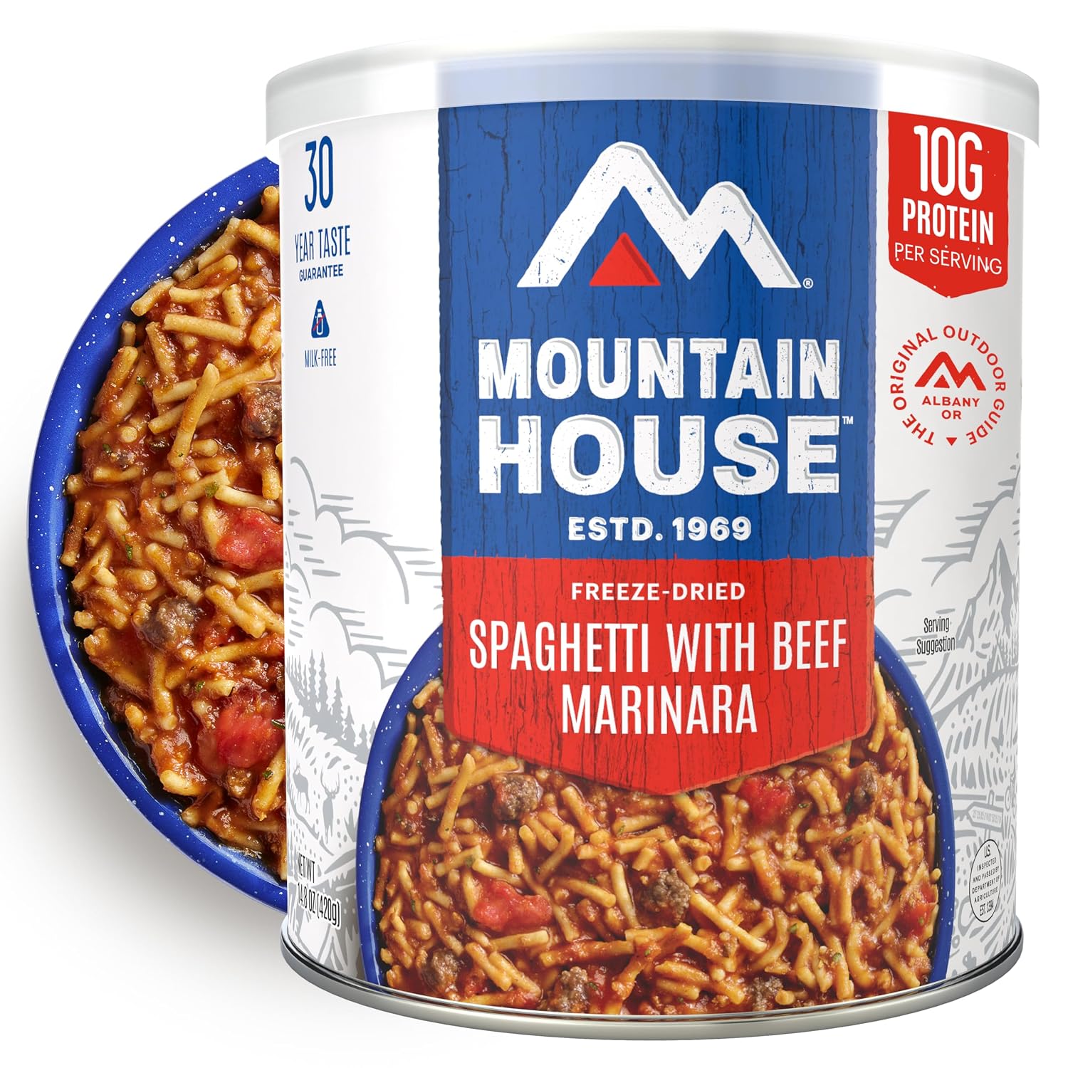 Mountain House Diced Beef | Freeze Dried Survival & Emergency Food | #10 Can | Gluten-Free, 30122