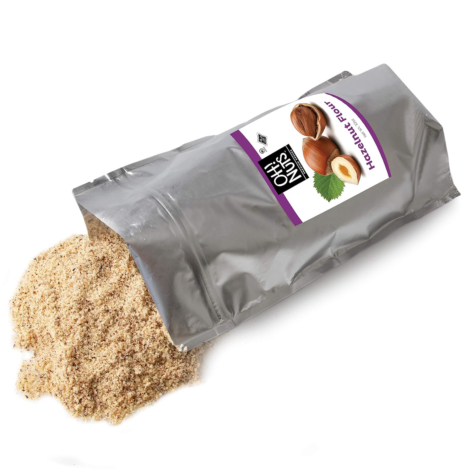 Oh! Nuts Flour | Fresh Flour in Resealable Bulk Bag | Healthy Flour for Baking, Cooking & Eating Recipes | Certified Kosher, Dairy & Egg Free